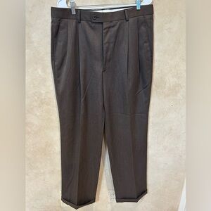 Gray Pleated Trousers